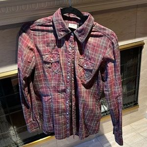 Harley-Davidson plaid long sleeve shirt. In great condition. MEDIUM